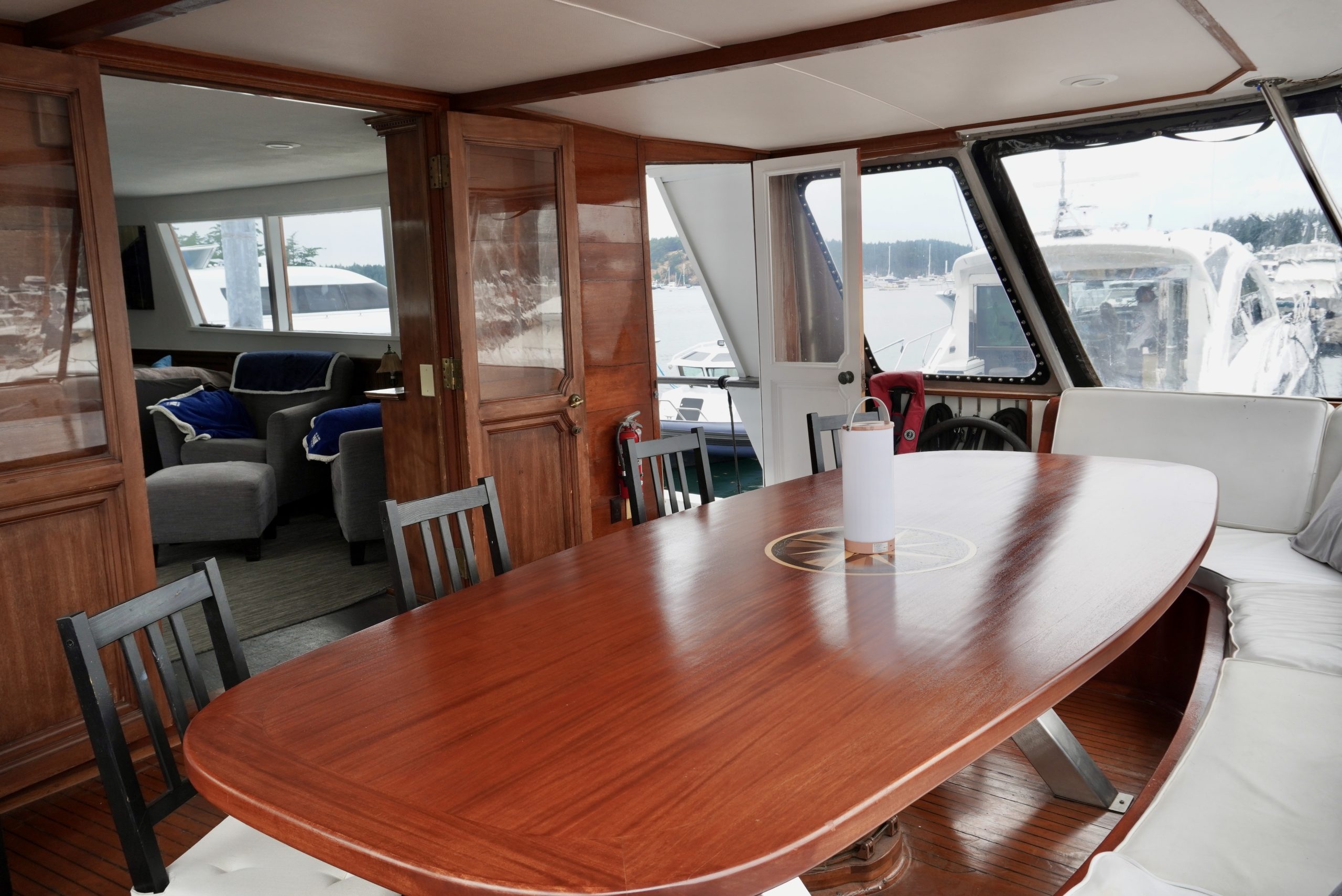 Renegade Adventures Lounge and Dining Space for large groups on The Renegade