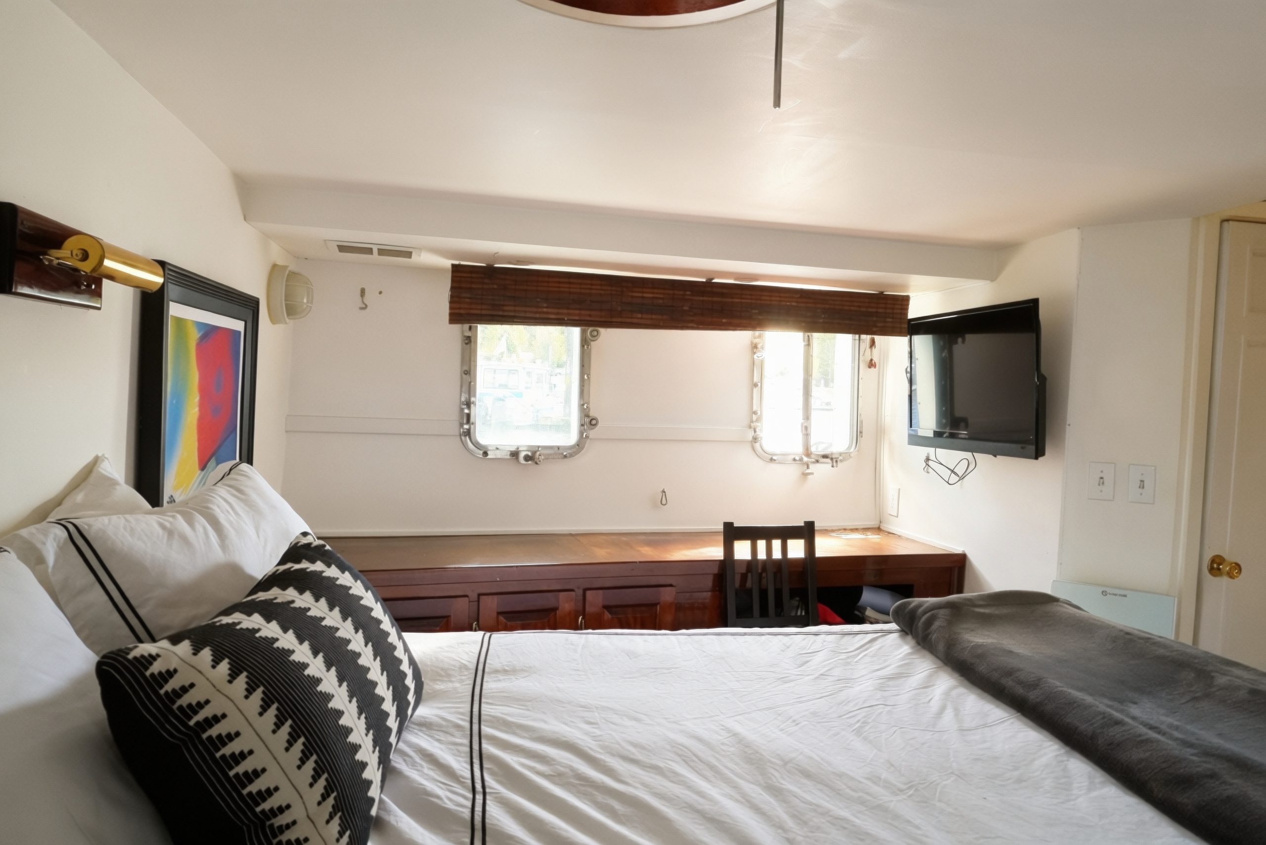 Primary Stateroom with flatscreen